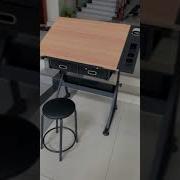 Art Studio MDF Wood Surface Drafting Desk Art Drawing Table