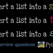 Convert List Into A String In Python Convert List Into A Set In Python List Into A Tuple