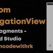 BottomNavigationView With Fragments Android Studio Learncodewithrk