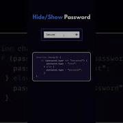 Show Hidden Password Using JavaScript Html Css Javascript Coding Tipsandtricks Shorts Webdesign