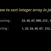 Sort Array In Ascending Order In Java How To Sort Integer Array In Java Malayalam Code Eureka
