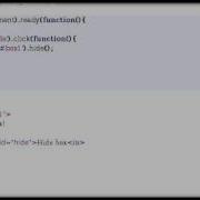 Tutorial Basic Show And Hide With JQuery