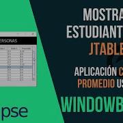 7 JTable Usando WindowBuilder En Eclipse