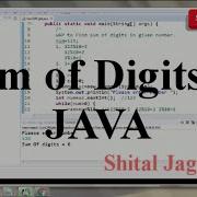 Find Out Sum Of Digits In Given Number Java Program Java Coding Interview Questions Java