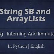 String Interning And Immutability Module Basics Of Programming In English Python Video 4