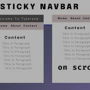 Sticky Navbar On Scroll HTML CSS JS 2 Methods