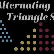 Squares From Alternating Triangles Visual Proof Without Words