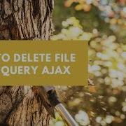 How To Delete File With JQuery AJAX