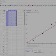 Geogebra Regression Analysis From Spreadsheet