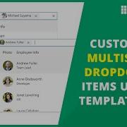 Customize MultiSelect Dropdown Items Using Templates