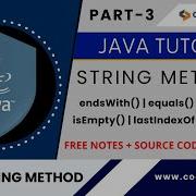 String Methods In Java EndsWith Equals IndexOf IsEmpty Java Tutorial For Beginners