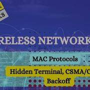 Wireless Networks MAC Protocols Hidden Terminal CSMA CA And Backoff