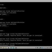 Error Running AWS SAM Projects Locally Requires Docker