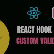 10 REACT HOOK FORM CUSTOM VALIDATION Codewithaswin Yt Reactjs Forms Reacthookform