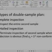 Double Sampling Plan For Attribute Part 2