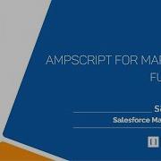AMPscript Course For Marketers Functions Format Concat Propercase Chapter 3