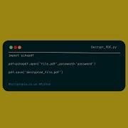 Python PikePDF Decrypt A PDF File