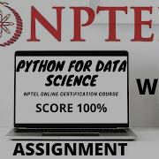 NPTEL Python For Data Science Week 3 Quiz Assignment Solutions August 2020 Swayam