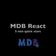 Material Design For Bootstrap React 5 Min Quick Start