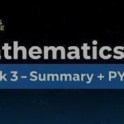 WEEK 3 SUMMARY PYQs IITM BS Degree Mathematics 2 Datapocalypse Iitmadras Maths2