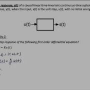 ECE205 Lecture 5 2 Impulse And Step Response Of A System