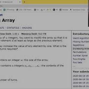 INCREASING ARRAY CSES PROBLEM SET SOLUTION