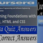 Programming Foundations With JavaScript HTML And CSS Coursera Quiz Answers Week 1 4 All Answers