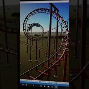 A Double Corkscrew Element On Planet Coaster