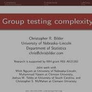 Group Testing Complexity Seminar At The University Of South Carolina