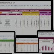 Solar Energy KPI Dashboard In Google Sheets