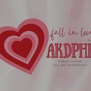 Purdue AKDPhi Fall 2021 Rush Fall In Love With AKDPhi