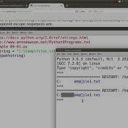 Python Using Backslash Escape Sequence