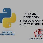 35 Comparison Among Different Methods Of Copying Array Numpy Module Python Programming