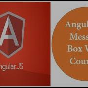 Angular JS Message Box With Counter