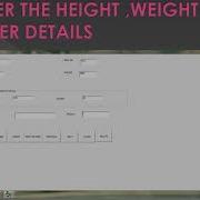 Project With Visual Basic 6 0 MS Access On The Topic BMI CALCULATOR