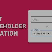 How To Make A Floating Label In HTML CSS CSS For Beginners