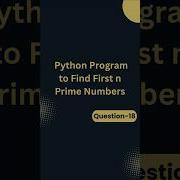 Find First N Prime Numbers Python Pythonbuzz