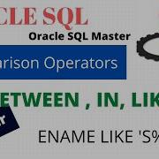 Comparison Operators Oracle SQL