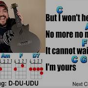 I M YOURS Jason Mraz Ukulele Play Along With Chords And Lyrics