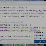 JPanel DrawString And JButton