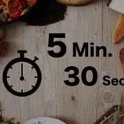 Cooking Timer 5 Minutes 30 Seconds Countdown