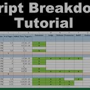 How To Use Create A Script Breakdown