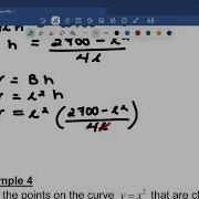 Math 31 Unit 4 Lesson 4 4a Optimization Problems