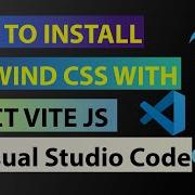 How To Install TailWind Css With React Vite In Visual Studio Code On Windows 11 Pc Laptop