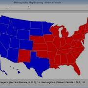 Demographic Map Brushing Statlet
