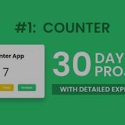 Day 1 Build A Counter App 30 Days 30 Javascript Projects With My First Voiceover