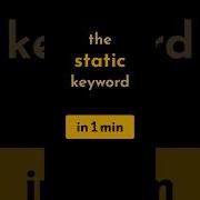 Java S Static Keyword In 1 Min Geekific Static In1min