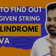 Check If Given String Is Palindrome In Java Google SDET Round 2 Interview Question