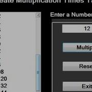 C Tutorial How To Create Multiplication Table Using ListBox