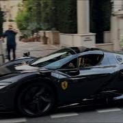 Leonardo Maria Del Vecchio With His Full Black Ferrari Daytona SP3 Driving In Monaco